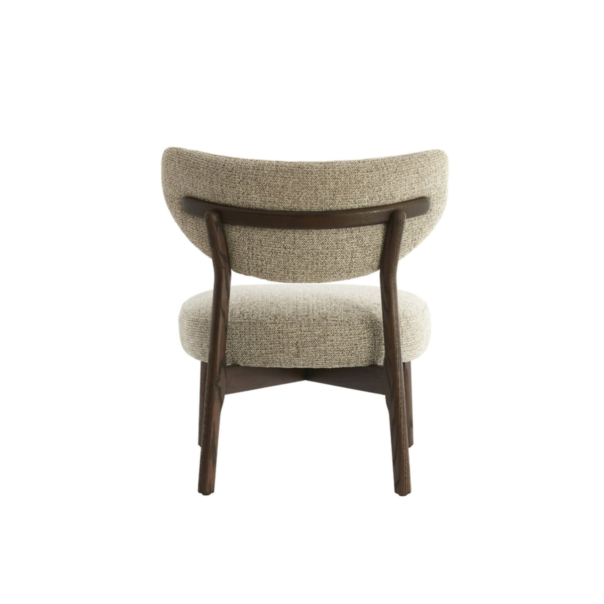 Sessel creme-braun, Sessel Holz-Gestell