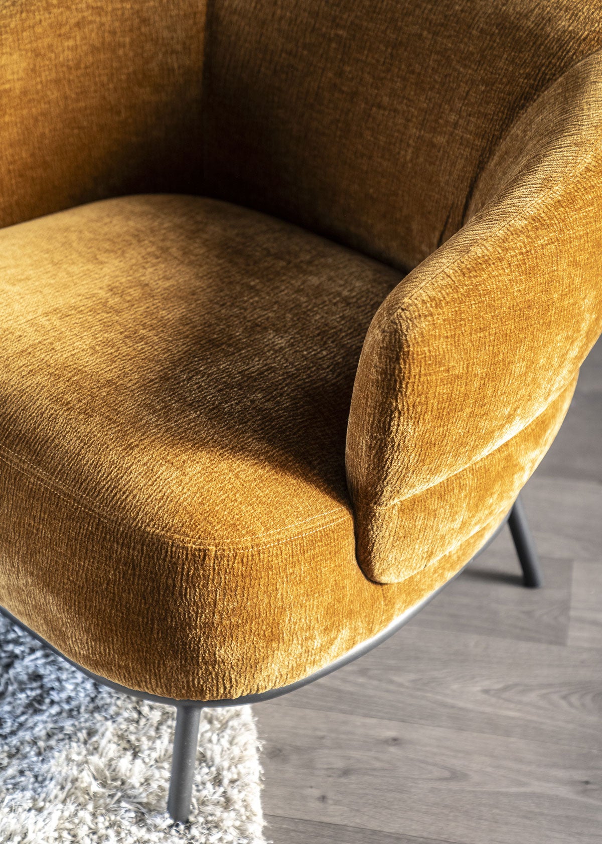 Sessel Senf-gelb, Relaxsessel gelb, Wohnzimmersessel gelb