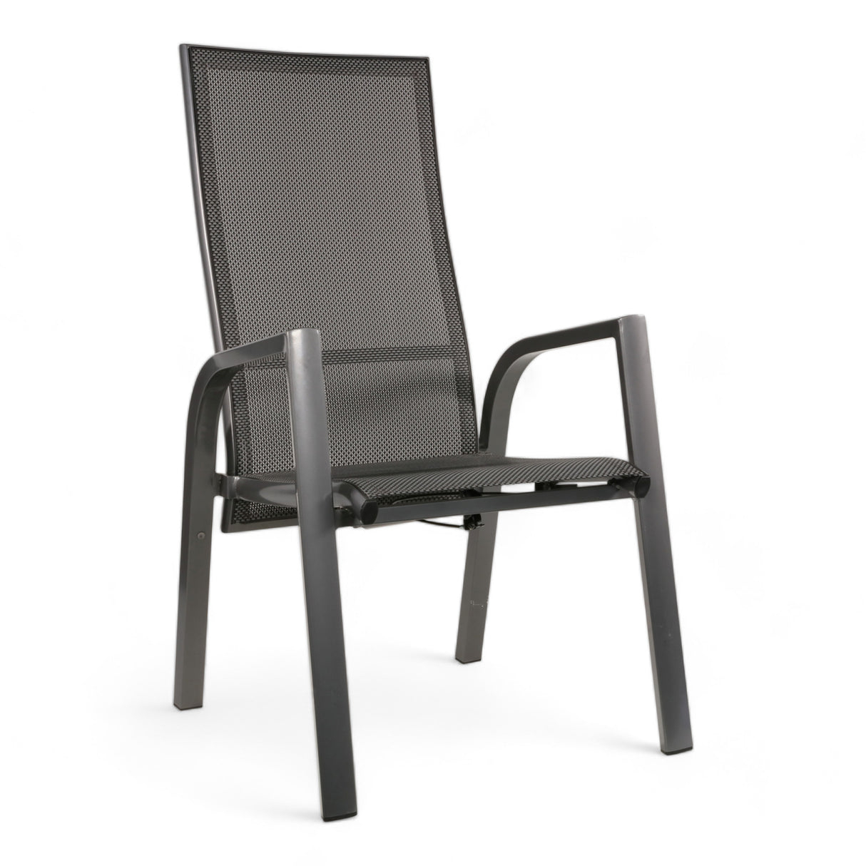 Hochlehner grau-anthrazit, Gartenstuhl grau-anthrazit