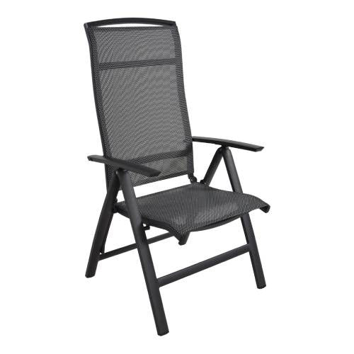 Hochlehner anthrazit, Gartenstuhl anthrazit