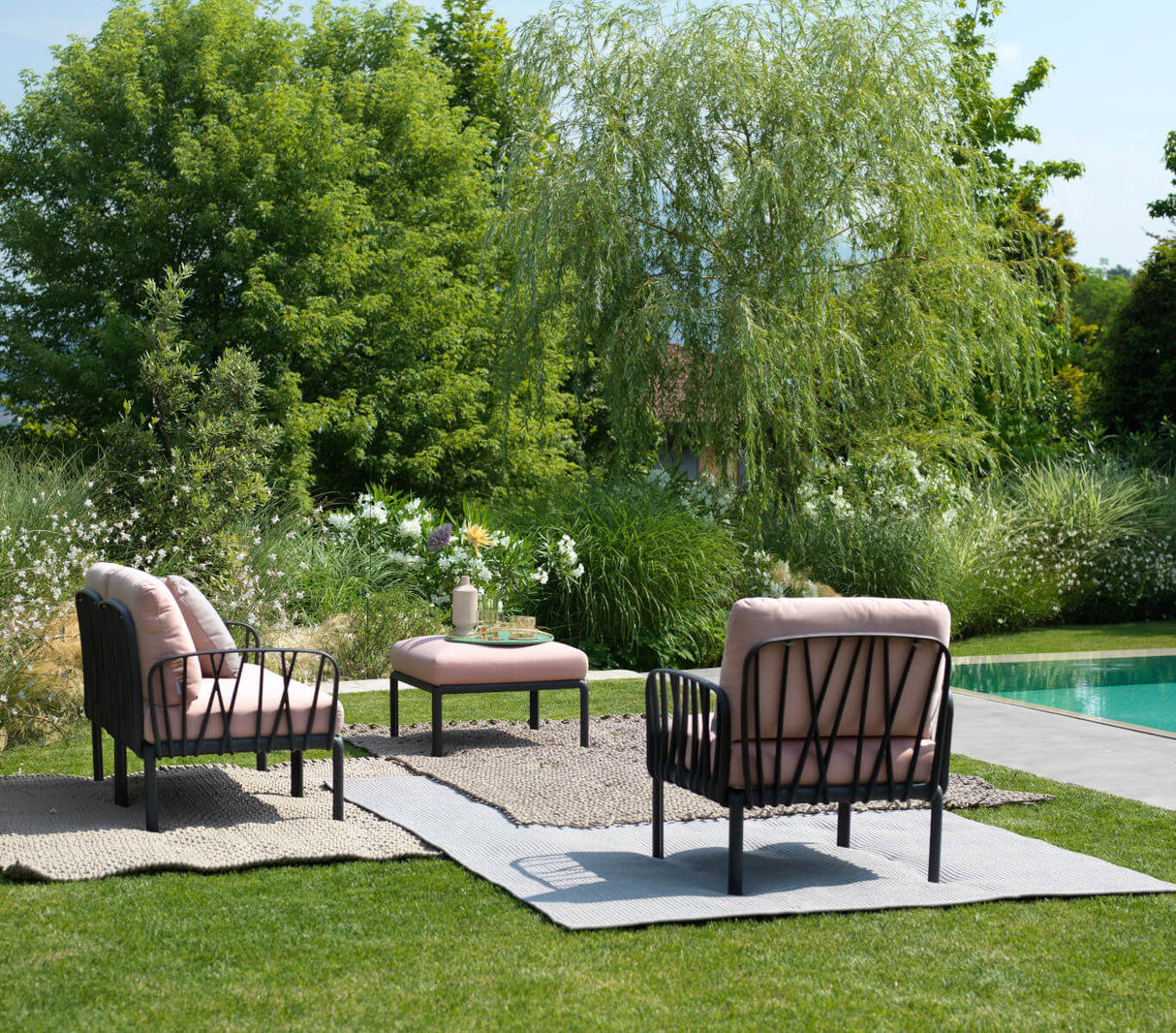 Gartensessel grün, Sessel Kunststoff grün, Gartensessel mit Armlehne grün