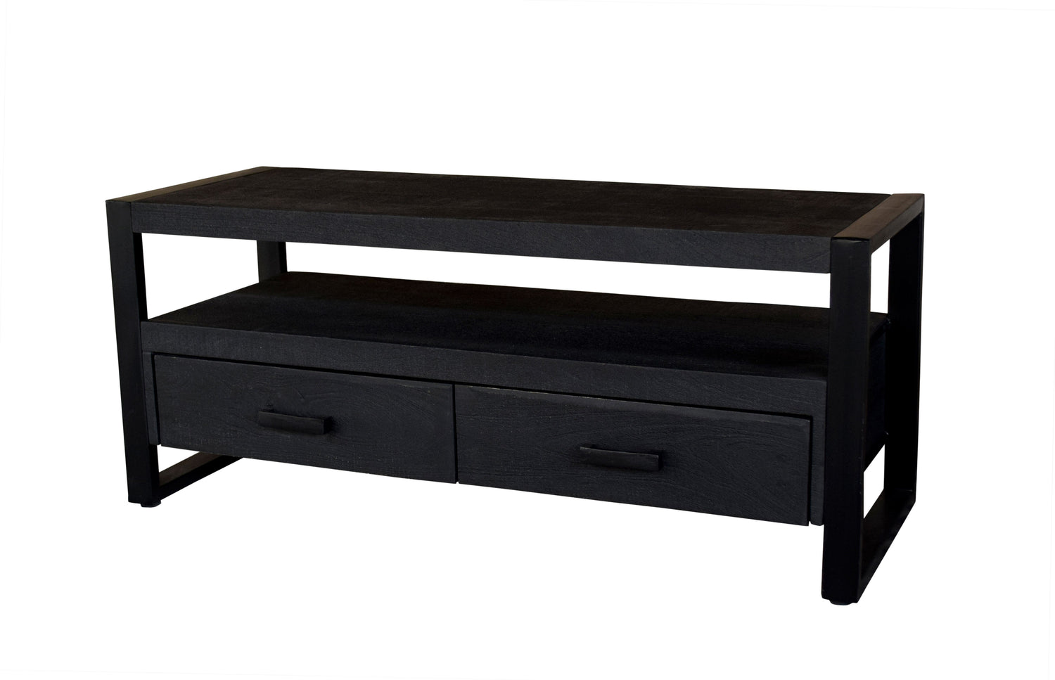 TV Schrank schwarz, TV Regal schwarz, Lowbaord schwarz Industrie, Fernsehschrank schwarz, Breite 120 cm