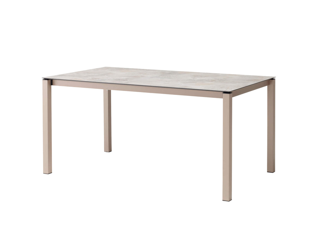 Gartentisch taupe, Gartentisch ausziehbar, Esstisch taupe ausziehbar, Breite 160-210 cm