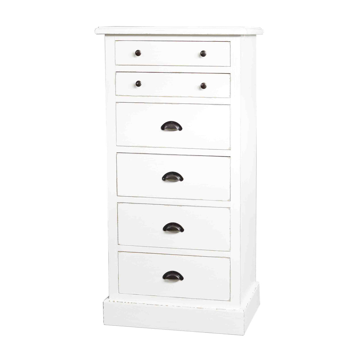 Kommode mit Schubladen, Kommode weiß Landhausstil, Breite 60 cm