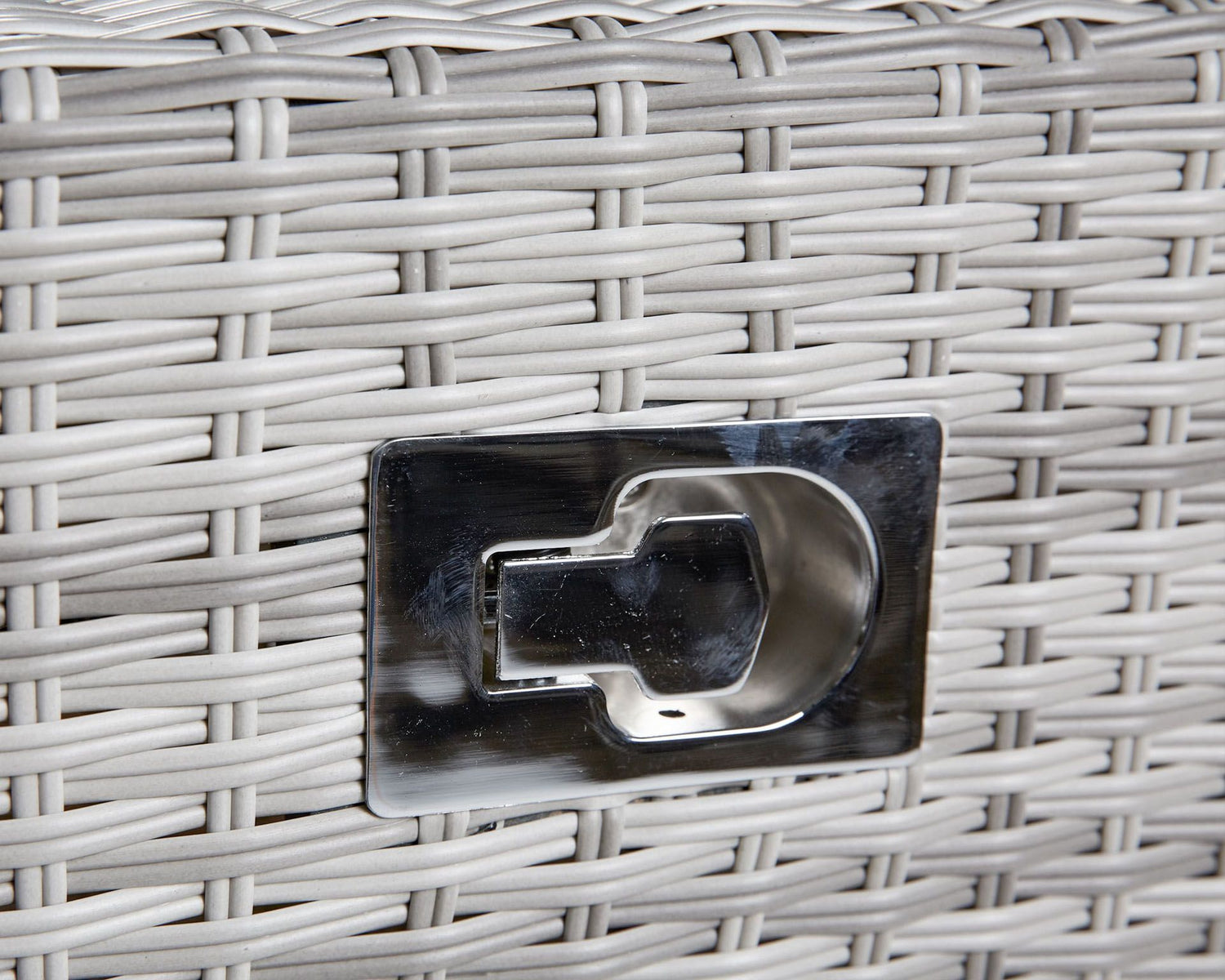 Sonnenliege Rattan grau, Länge 188 cm