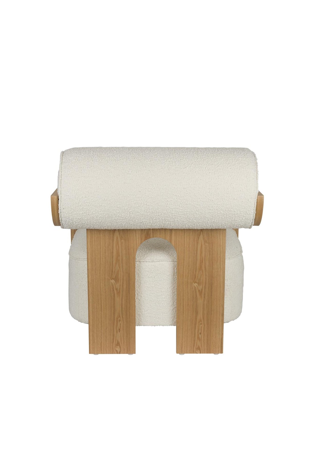 Lounge Sessel beige-Naturholz, Sessel beige Eiche-Natur
