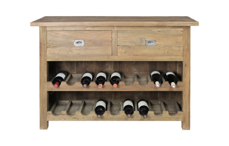 Sideboard Teakholz Landhaus, Anrichte Teakholz Landhaus,  Kommode Teak Landhaus, Breite 120 cm