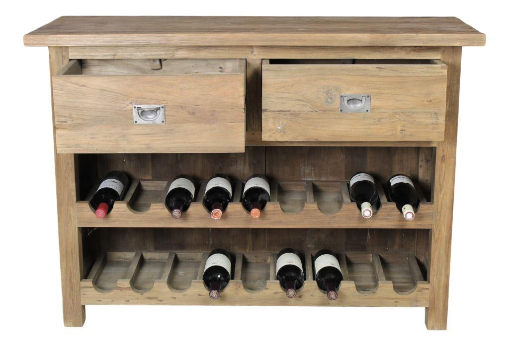 Sideboard Teakholz Landhaus, Anrichte Teakholz Landhaus,  Kommode Teak Landhaus, Breite 120 cm