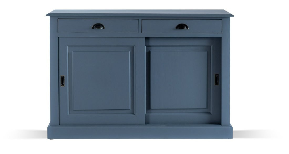 Schrank anthrazit aus Massivholz, Allzweckschrank anthrazit. Breite 120 cm