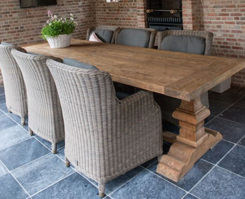 Esstisch Massivholz, Klostertisch Holz, Länge 300 cm