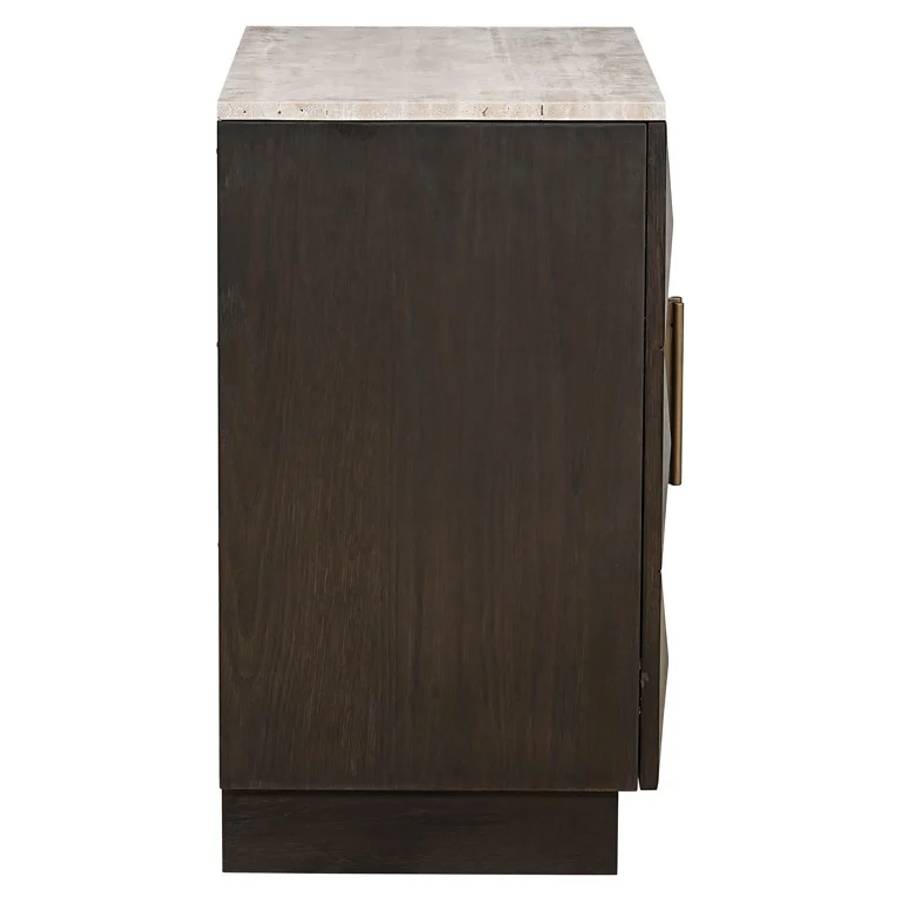 Sideboard braun, Anrichte braun Eiche furniert, Breite 85 cm