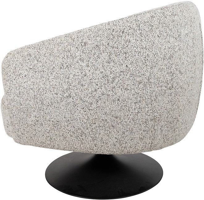 Sessel drehbar Natur-grau, drehbarer Sessel gepolstert