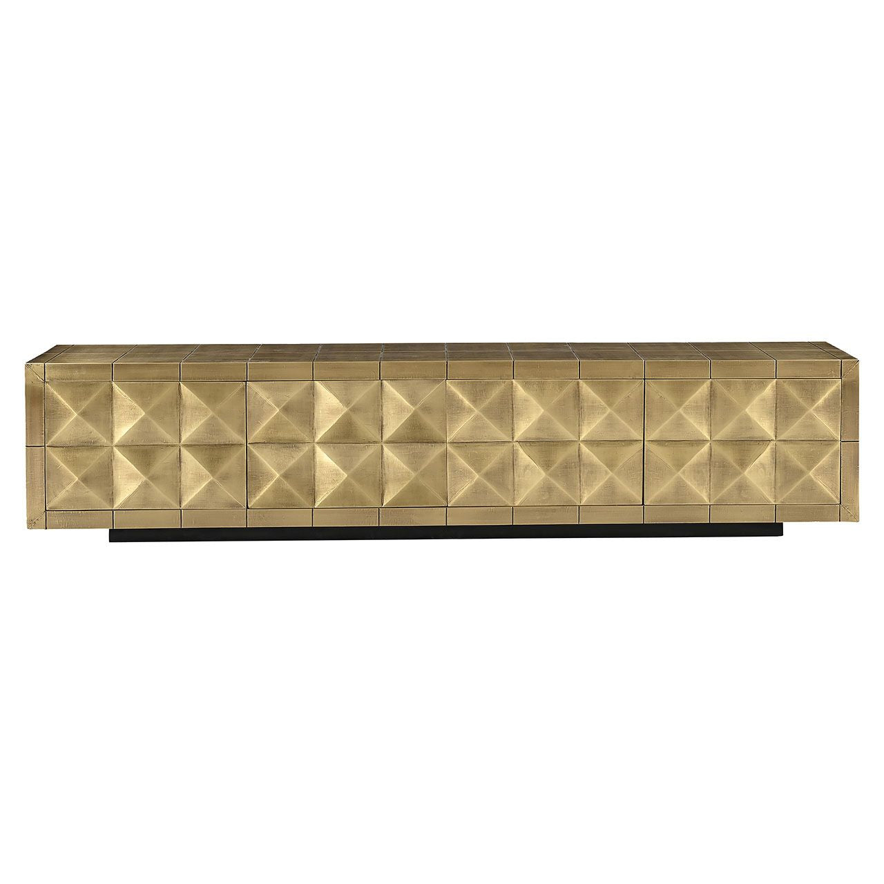 TV Schrank Gold, Fernsehschrank Gold antik, Breite 220 cm