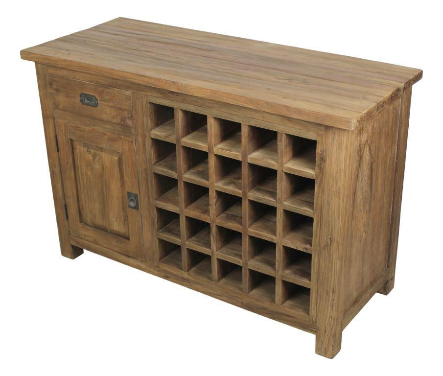 Sideboard  Landhaus, Anrichte Landhaus,  Weinregal Landhaus, Breite 120 cm