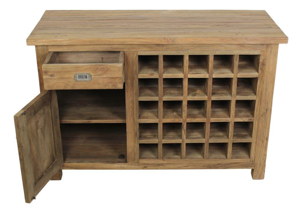 Sideboard  Landhaus, Anrichte Landhaus,  Weinregal Landhaus, Breite 120 cm