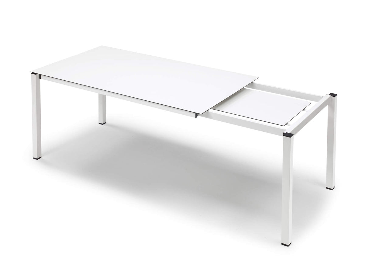 Gartentisch grau-anthrazit, Gartentisch ausziehbar, Esstisch grau ausziehbar, Breite 160-210 cm