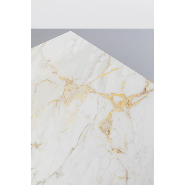 Esstisch Gold Marmoroptik , Esstisch rechteckig Gold, Tisch Tischplatte Marmoroptik Gold, Länge160 cm