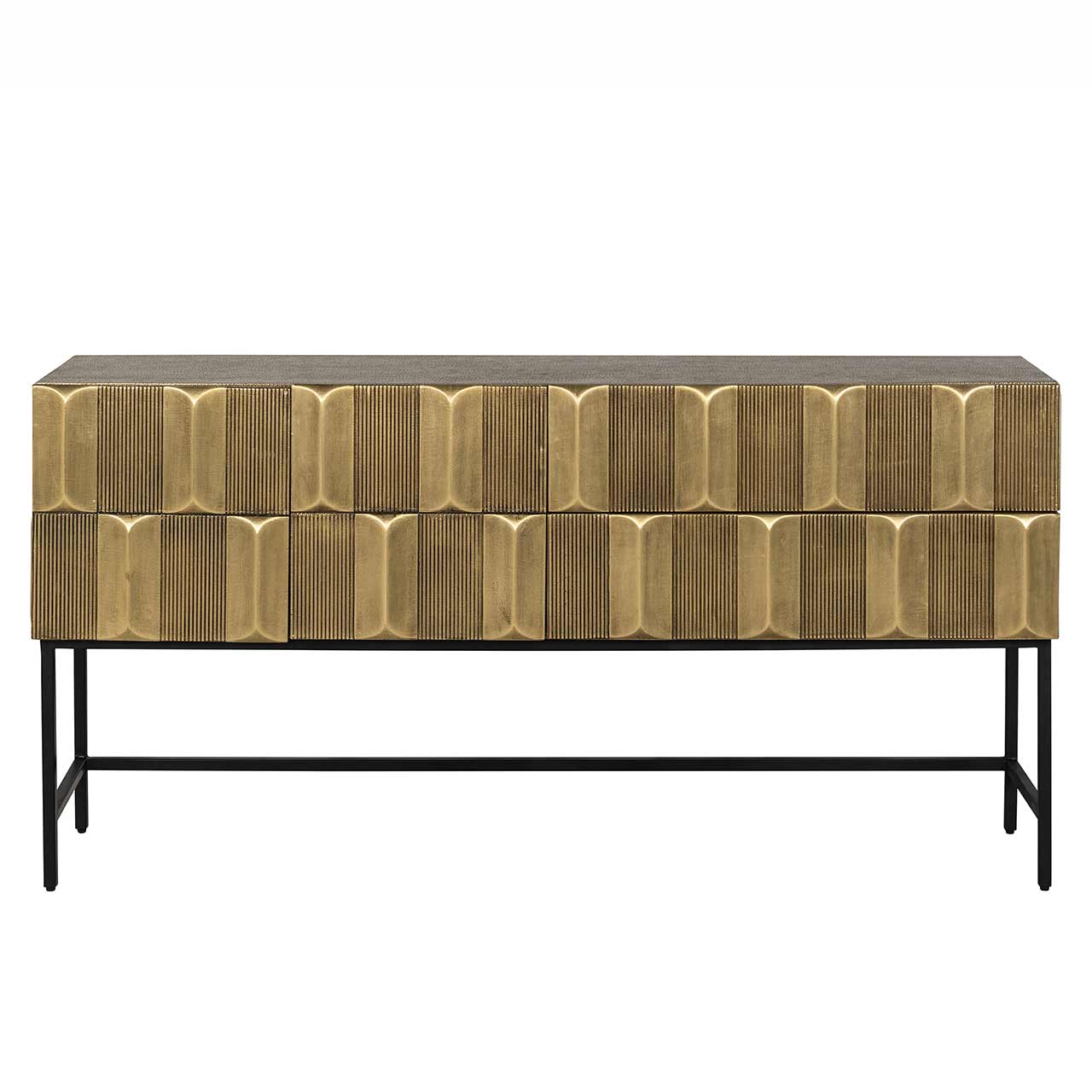 Sideboard Gold, Anrichte Gold, Breite 160 cm