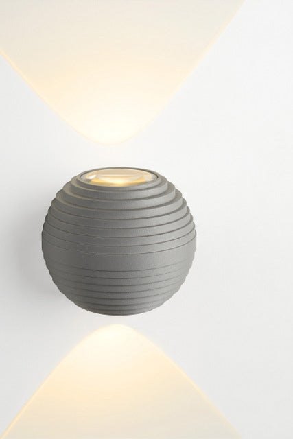 LED Außenleuchte grau, LED Wandleuchte grau, LED Wandlampe grau