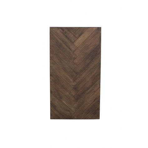 Couchtisch braun schwarz, Couchtisch Metall Holz, Tisch braun schwarz, Breite 120 cm