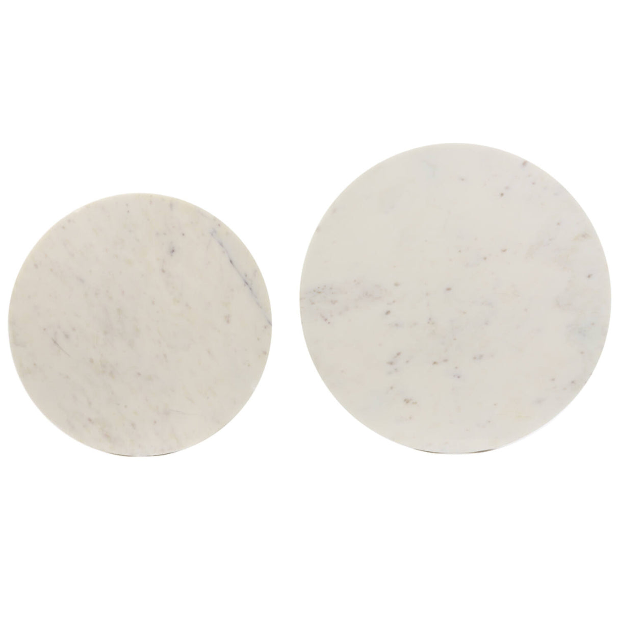 Beistelltisch rund Gold 2er Set, Durchmesser 41-49 cm