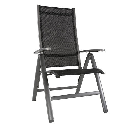 Hochlehner grau-anthrazit, Gartenstuhl grau-anthrazit