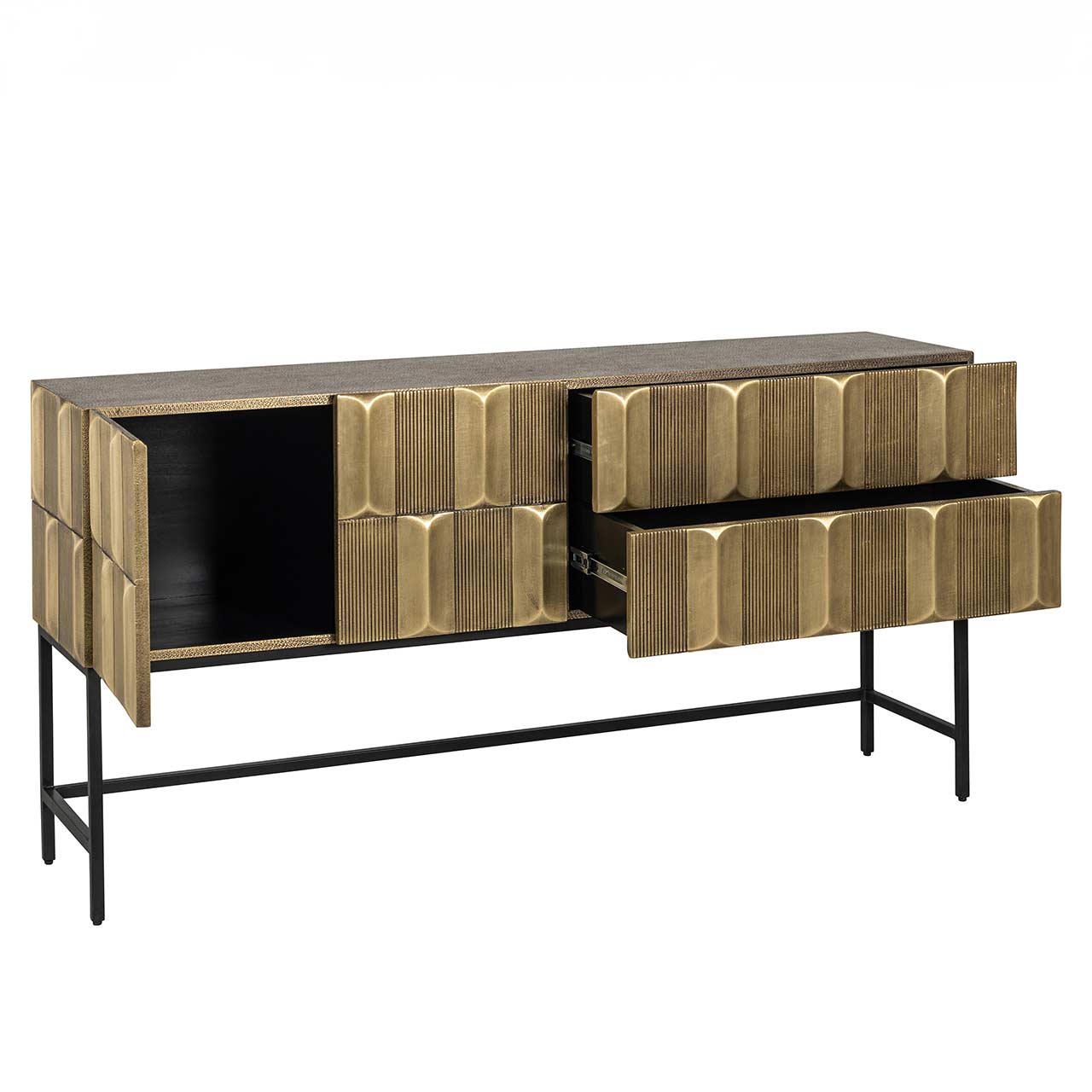 Sideboard Gold, Anrichte Gold, Breite 160 cm