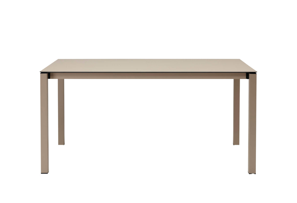 Gartentisch taupe, Gartentisch ausziehbar, Esstisch taupe ausziehbar, Breite 160-210 cm