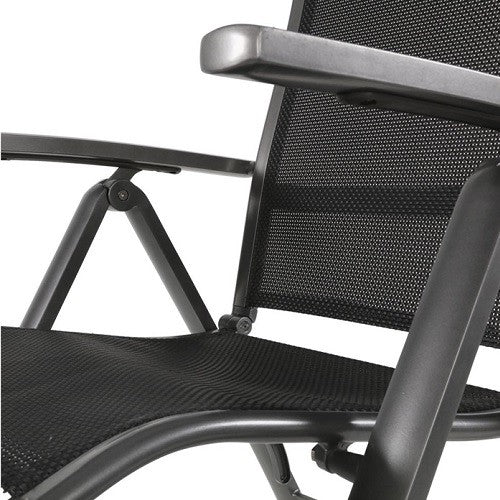 Hochlehner grau-anthrazit, Gartenstuhl grau-anthrazit