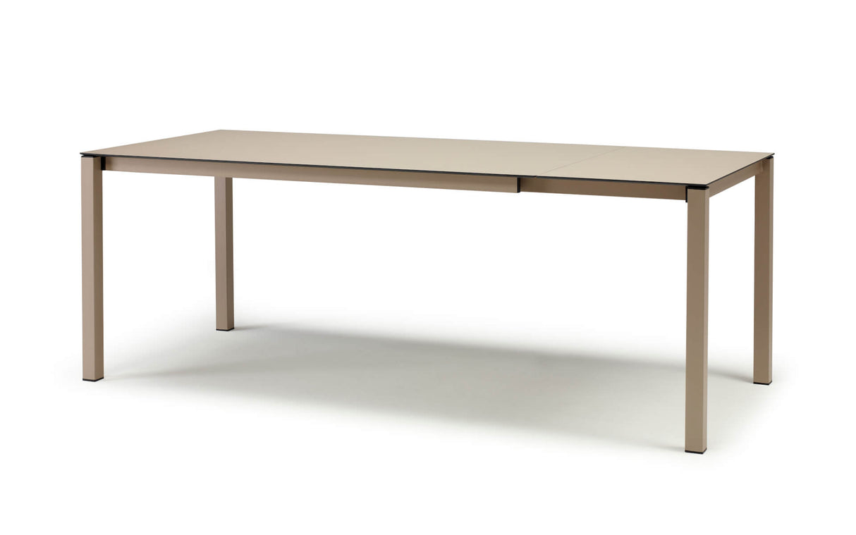 Gartentisch taupe, Gartentisch ausziehbar, Esstisch taupe ausziehbar, Breite 160-210 cm