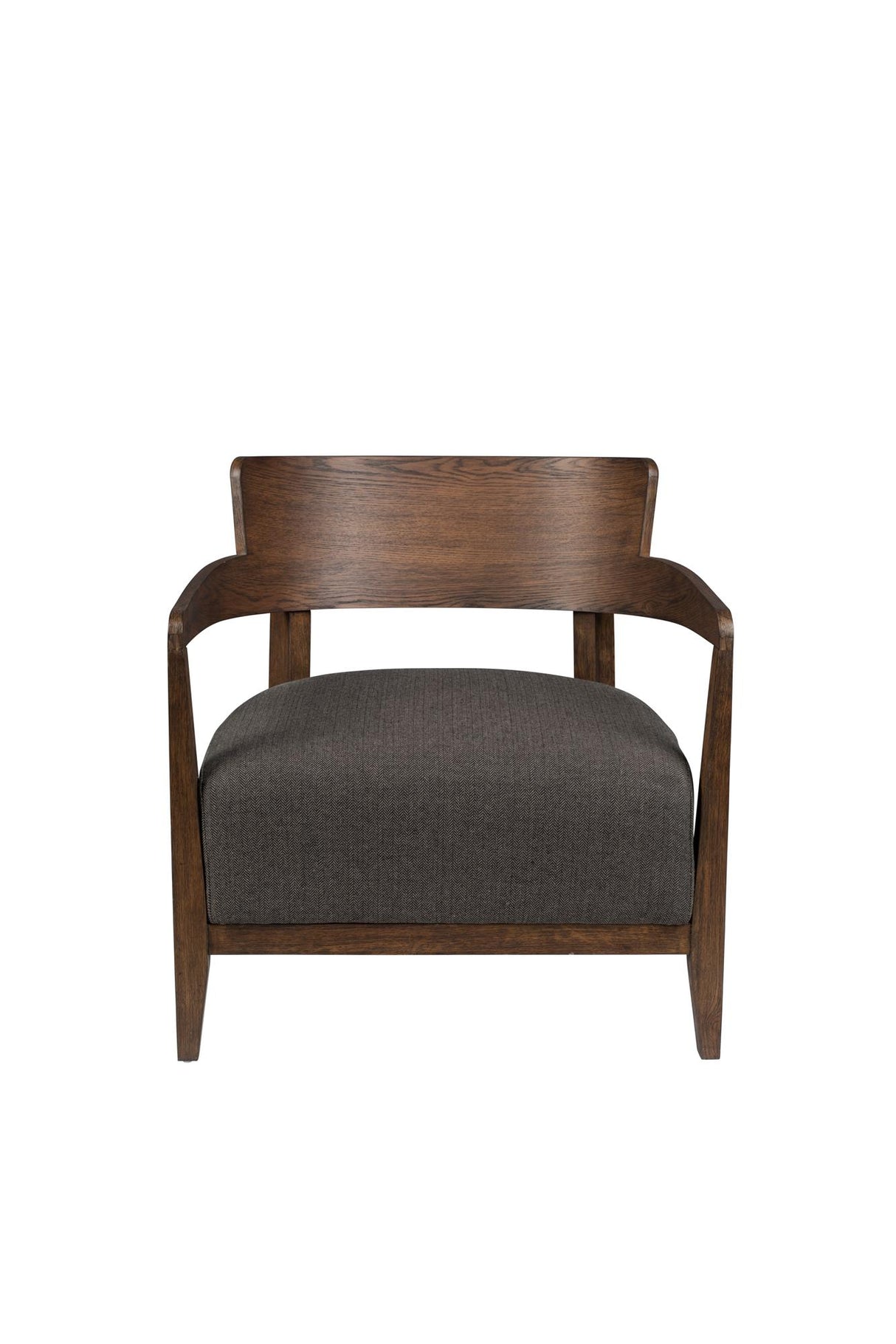 Sessel braun-grau, Sessel Massivholz-Gestell