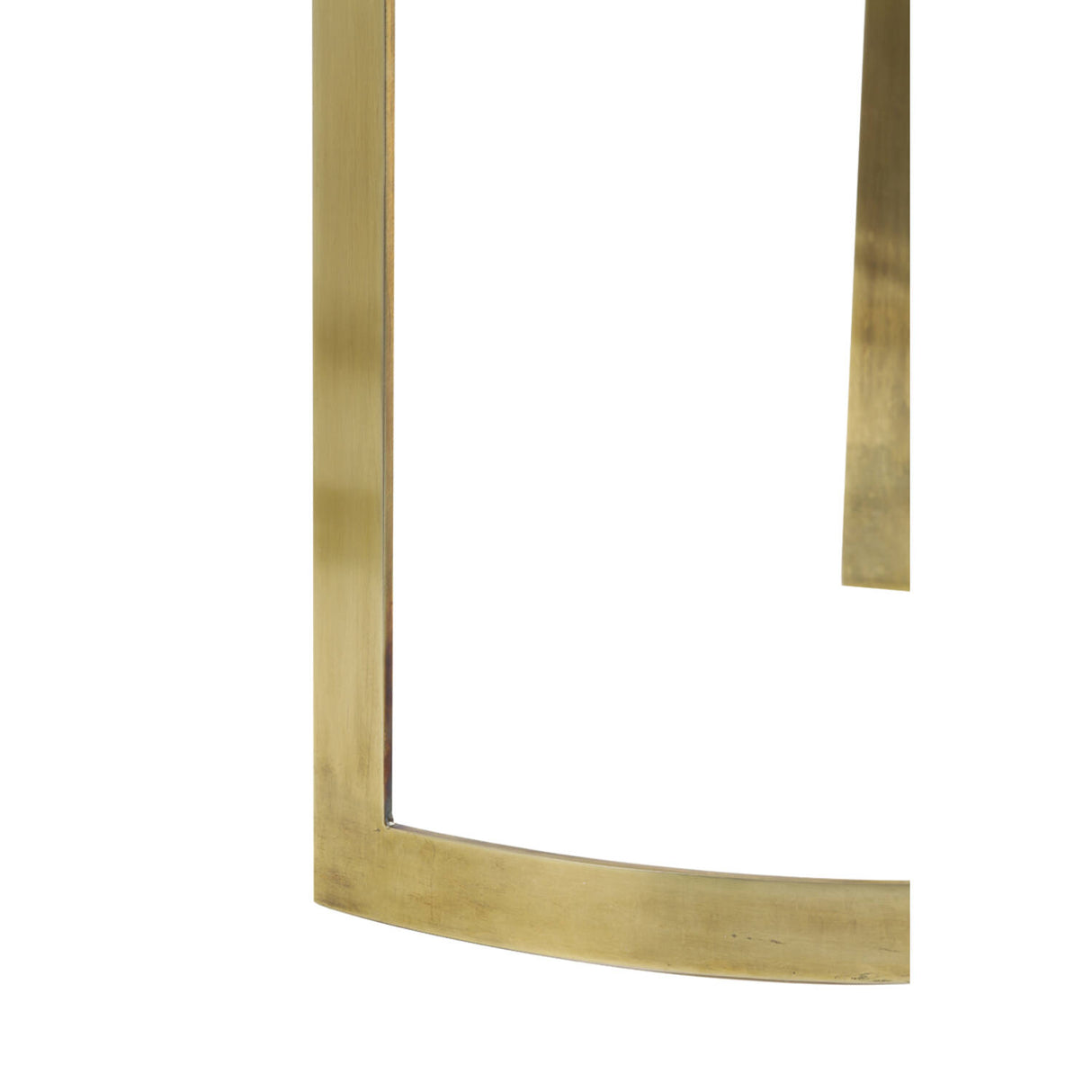 Beistelltisch rund Gold 2er Set, Durchmesser 41-49 cm