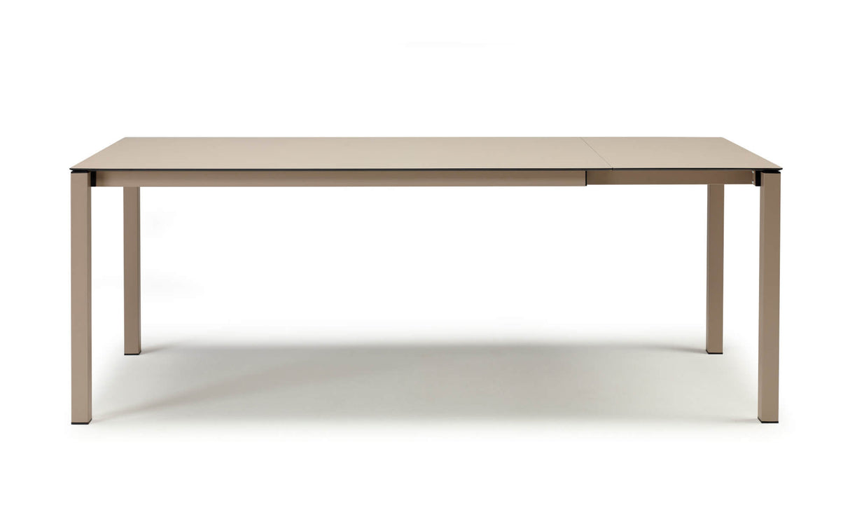 Gartentisch taupe, Gartentisch ausziehbar, Esstisch taupe ausziehbar, Breite 160-210 cm