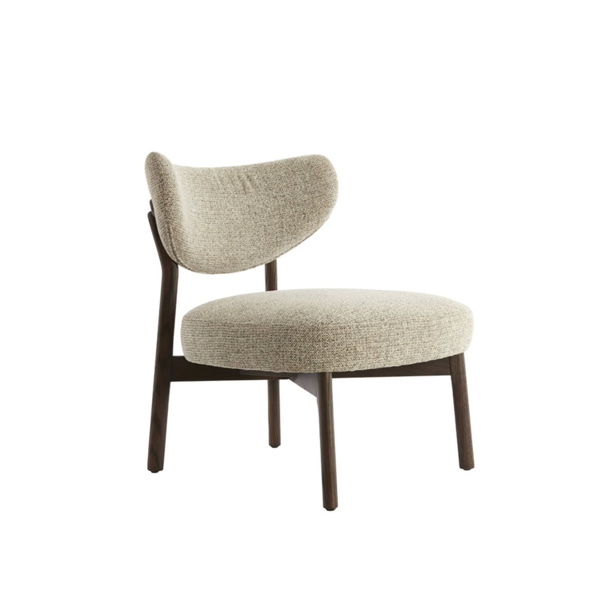 Sessel creme-braun, Sessel Holz-Gestell