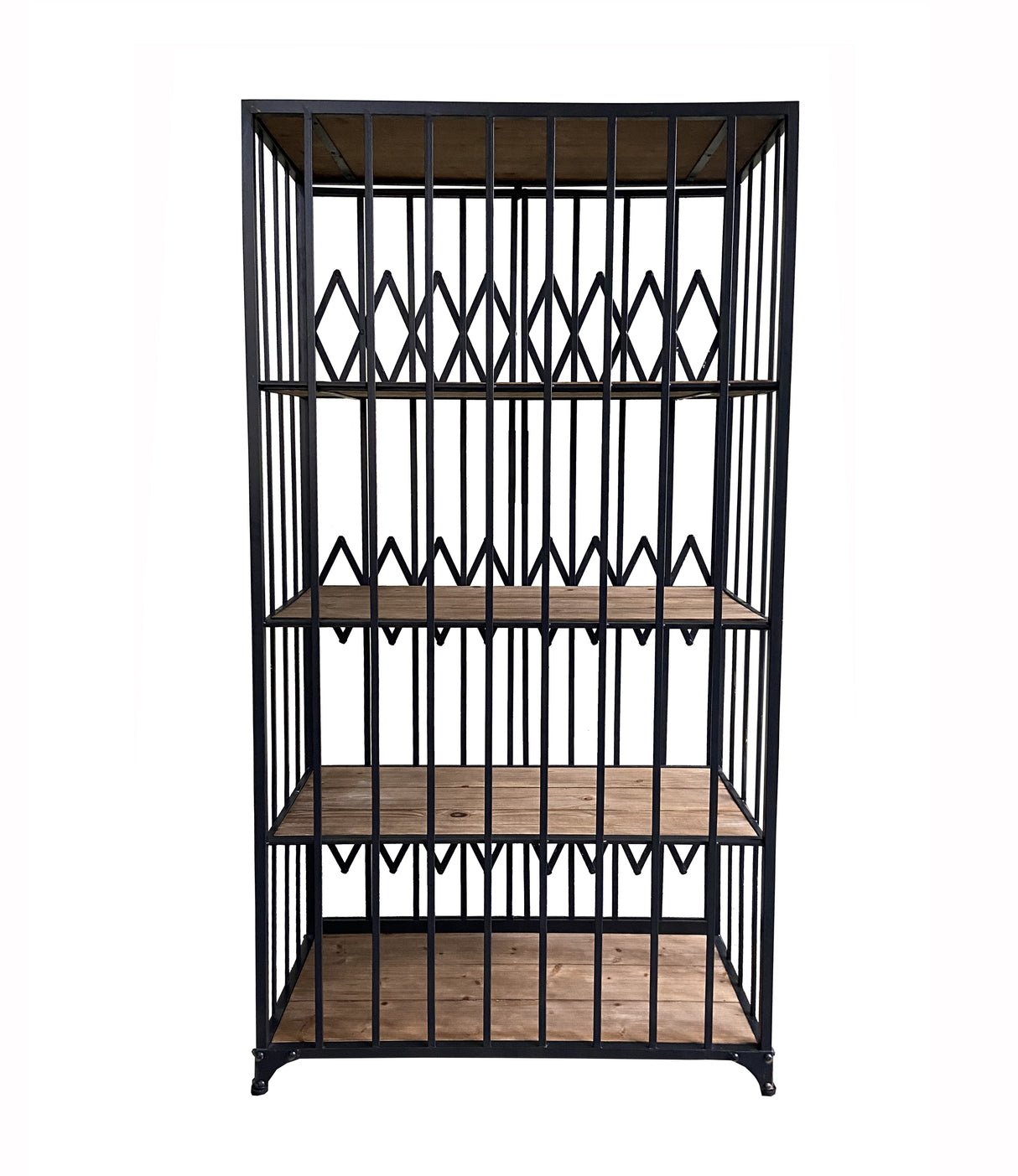 Metallregal schwarz, Regal antik-Optik schwarz, Breite 91 cm