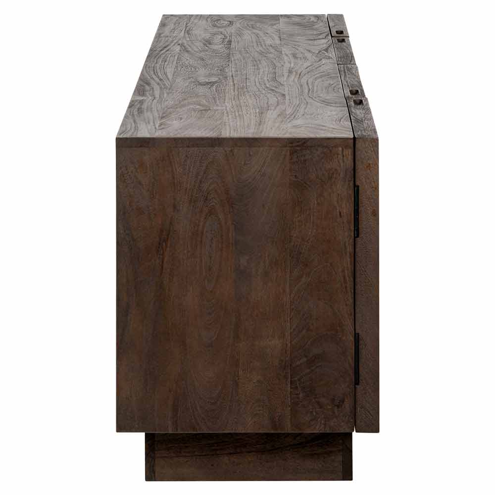 TV Schrank braun Spiegelglas, Fernsehschrank braun Spiegel, Breite 180 cm