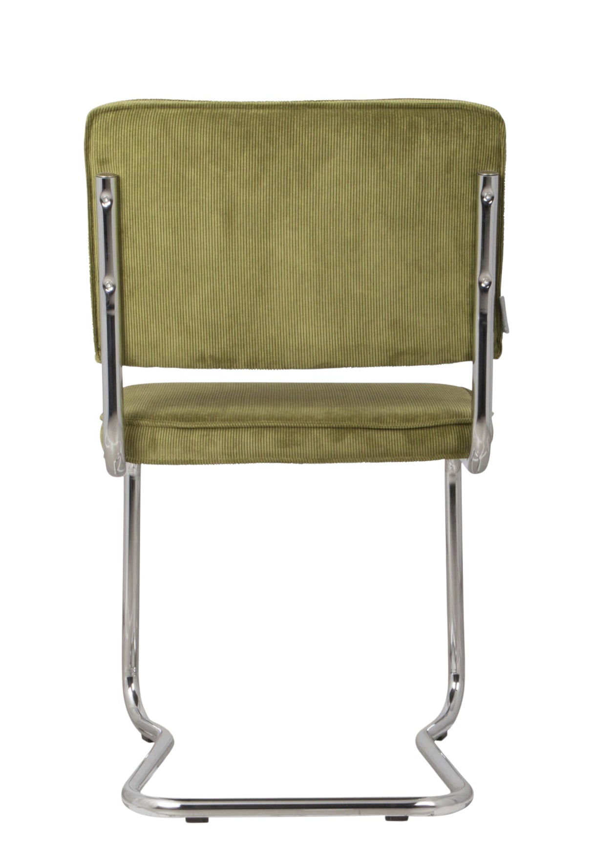 Stuhl grün,  Freischwinger Stuhl Cord-Stoff