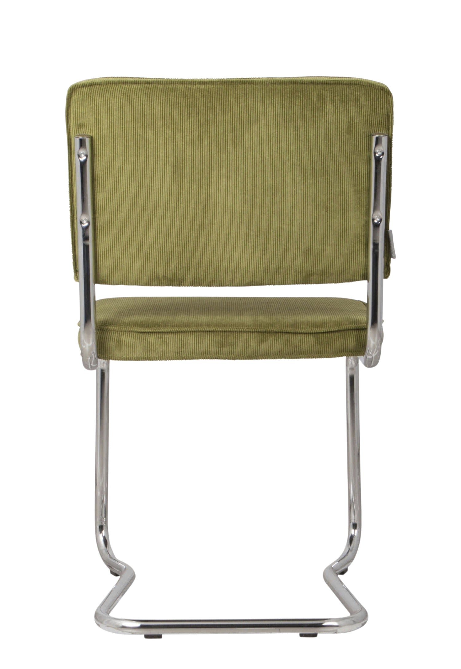 Stuhl grün,  Freischwinger Stuhl Cord-Stoff