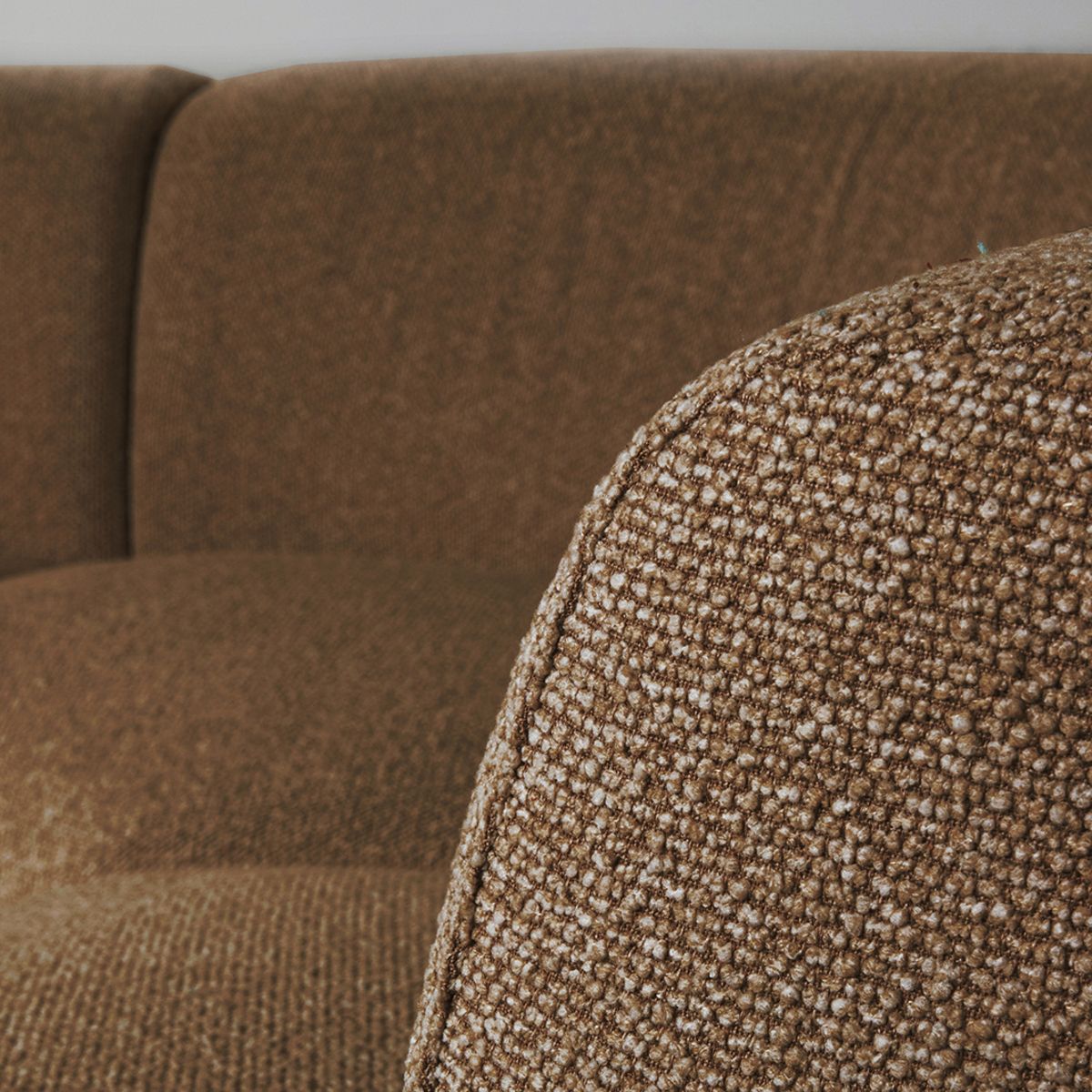 Halbrundes Sofa coral, Sofa terracotta modern, Lounge-Sofa halbrund terracotta, Breite 350 cm