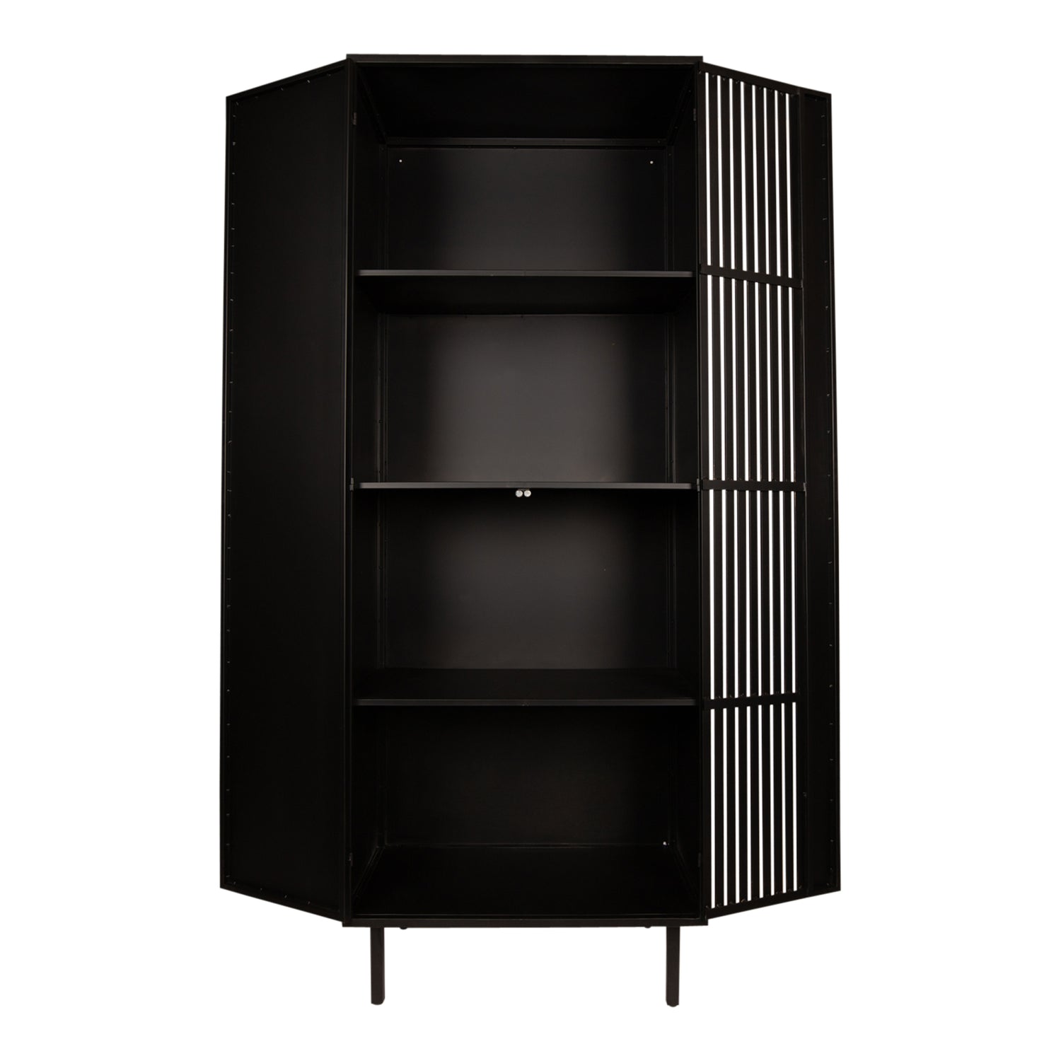 Schrank Gold-schwarz, Metallschrank Gold, Breite 70 cm