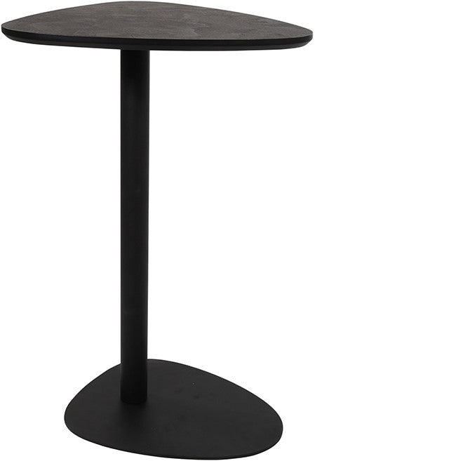 Beistelltisch Dreieck, Beistelltisch schwarz, Höhe 70 cm