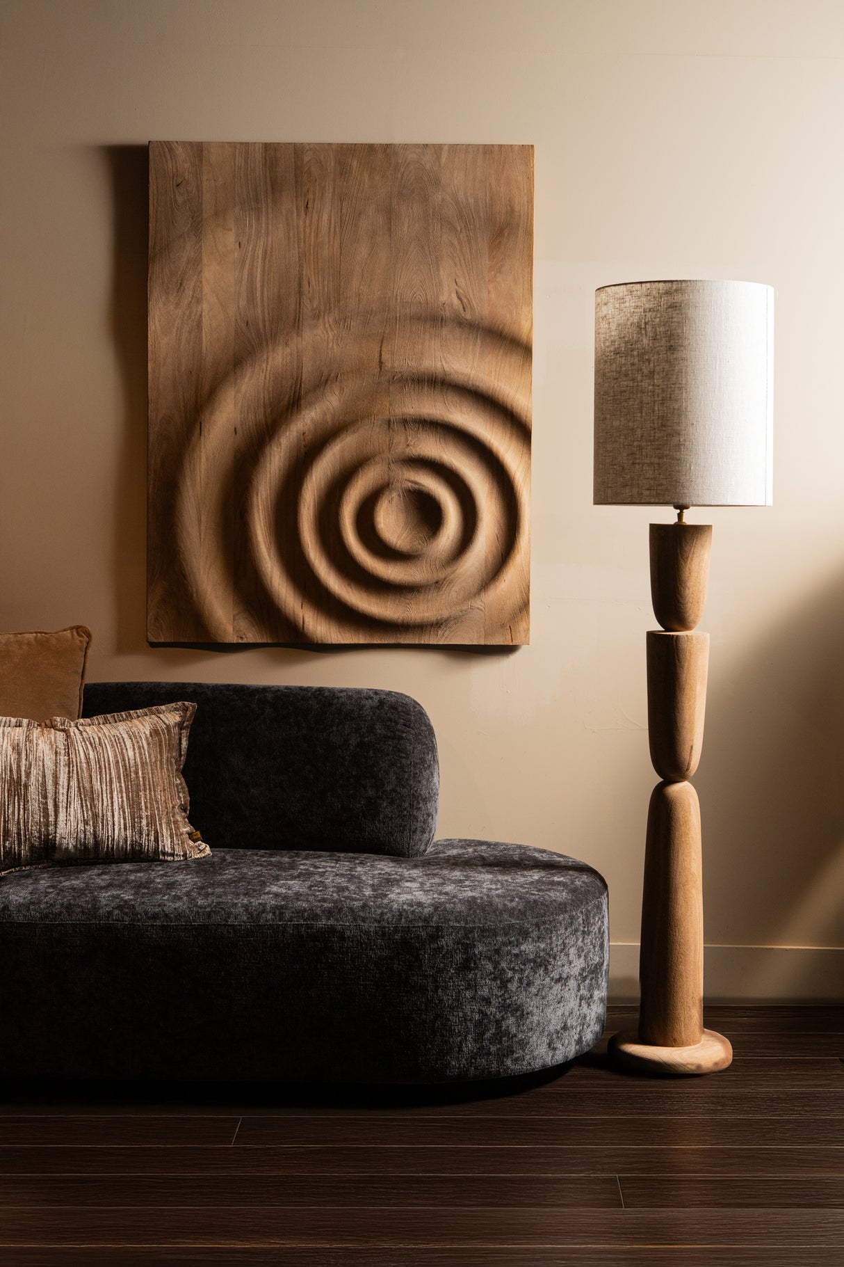 Wandpanel Naturholz, Wandbild  Farbe Naturell, Maße 100x130 cm