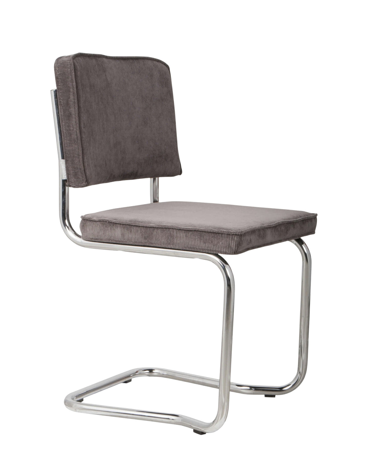 Stuhl grau stapelbar, Freischwinger Stuhl Cord-Stoff