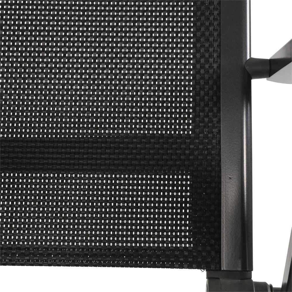 Hochlehner Armlehne anthrazit, Gartenstuhl anthrazit