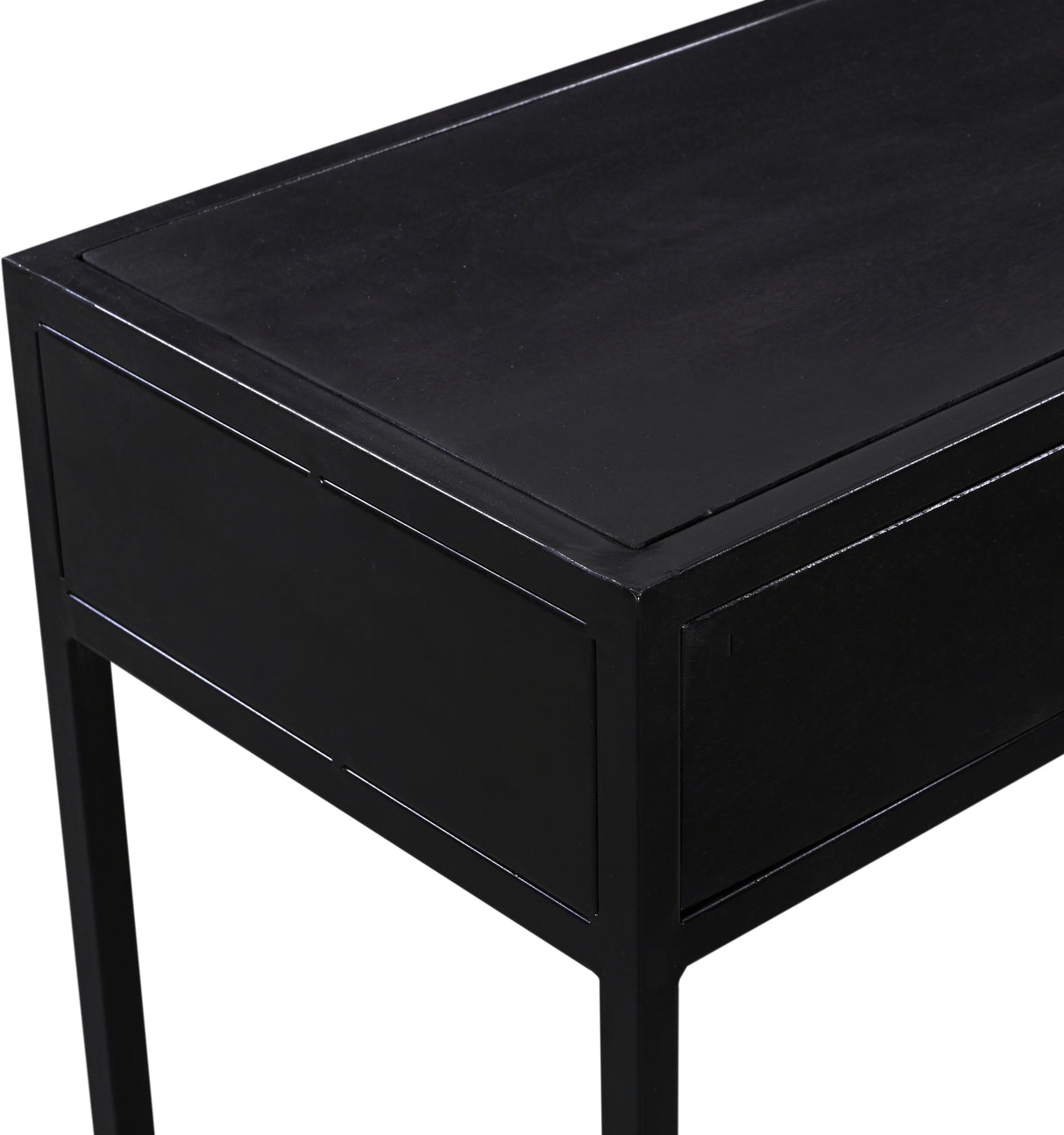 Konsole schwarz Industriedesign, Wandtisch Metall-Gestell, Breite 120 cm