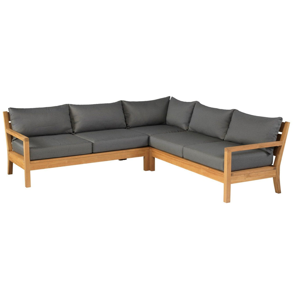Gartenlounge Holz Teak, Garten-Sitzgruppe Teakholz, Maße 238x238 cm