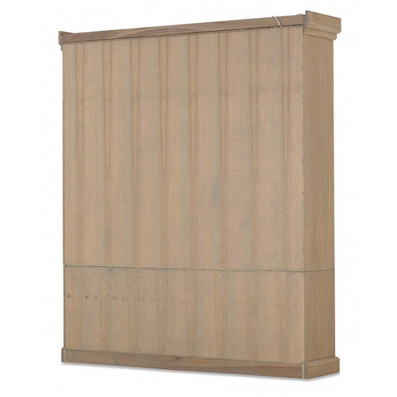 Vitrine Eiche massiv Landhaus, Geschirrschrank Eiche Landhausstil, Schrank Landhaus, Breite 192 cm