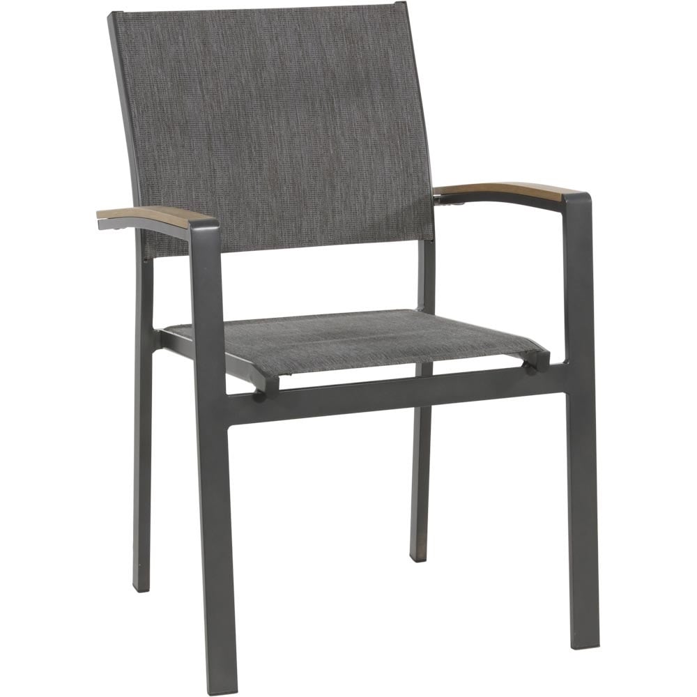 Gartenstuhl anthrazit, Gartenstuhl mit Lehne stapelbar