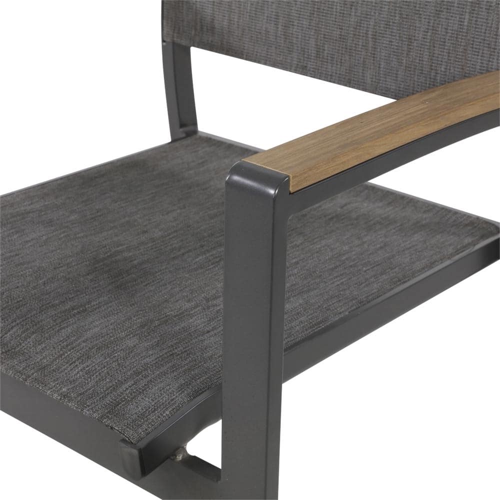 Gartenstuhl anthrazit, Gartenstuhl mit Lehne stapelbar