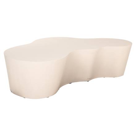 Couchtisch beige, Garten-Couchtisch weiß-beige, Breite 150 cm